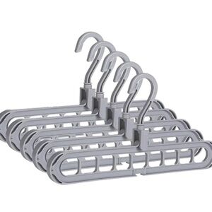 4 Pack Magic Space Saving Clothes Hangers 360 Degree Rotations Multifunction